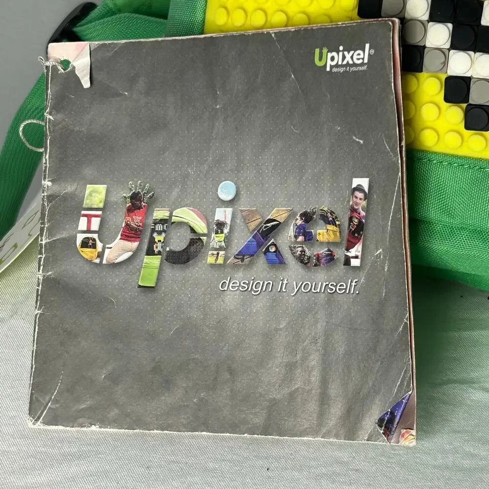 Upixel Pixel Backpack Green Yellow Pokeball Design Buildable Silicone Panel 12